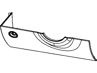 Mopar 1DK35XDBAA Cover Steering Column Without Decklid Opening 1DK35XDBAA Mopar Cover Steering Column Without Decklid Opening Illustration 1 of 1