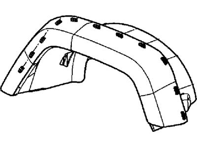 Jeep 68039280AA CLIP Applique Arrow Head