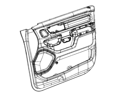Ram 6ZD851XRAA PANEL Front Door Trim