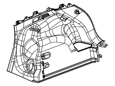 Mopar 6MB14DX9AB Support / Hook Quarter Trim