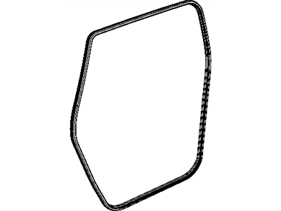 Mopar 5076860AF Weatherstrip Rear Door Body Mounted