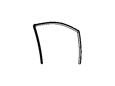 Mopar 5076870AD Weatherstrip Front Door Glass Mopar 5076870AD Weatherstrip Front Door Glass
