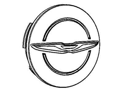 Chrysler 1LB74RNWAB CAP Wheel Center