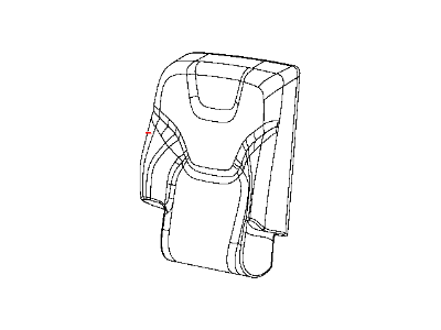 Mopar 5RA66DX9AD Cover Rear Seat Back Right