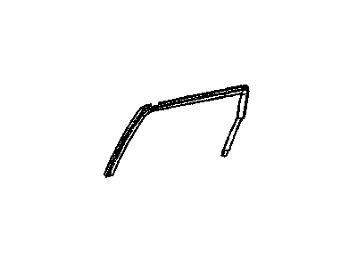 Mopar 4724778AB Weatherstrip Rear Door Glass Running
