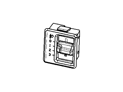 Jeep Wrangler Headlight Switch - 56009869AC
