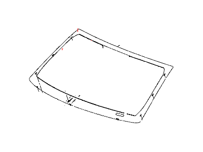 Jeep 68080677AA WINDSHIELD Shipping Assembly - 30 Lite Glass