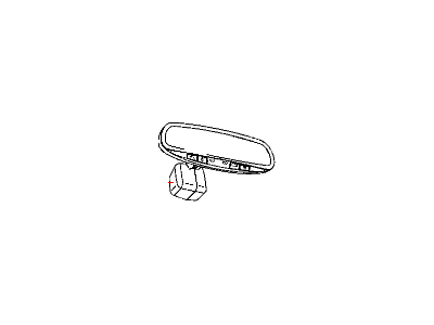 Mopar 68088023AB Mirror Inside Rearview 68088023AB Mopar Mirror Inside Rearview Illustration 1 of 1