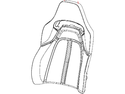 Dodge 5NT75YSAAA COVER Front Seat Back