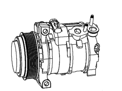 Dodge 68156573AA COMPRESSOR Air Conditioning Complete
