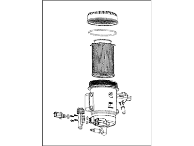 Ram 68065609AA HOUSING Fuel Filter Includes Housing, Filter, Cover, Fuel/Water Sensor, Fuel Heater and Drain Valve