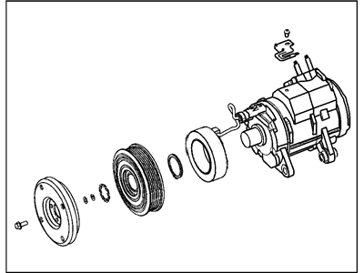 Dodge 55111440AB COMPRESSOR Air Conditioning