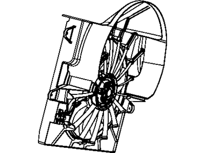 Mopar 5159121AC Fan Module Radiator Cooling