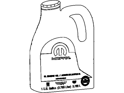 4761845AD Mopar Engine Oil 10W30 Gallon [128 oz] Min Ship Qty 4 Illustration 1 of 1