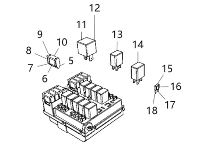 Ram 68422354AA POWER DISTRIBUTION CENTER Intelligent Power