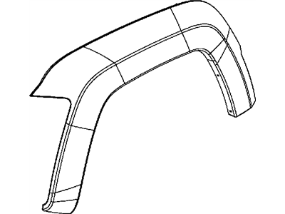 Jeep 1CK61TZZAC APPLIQUE Fender Wheel Opening