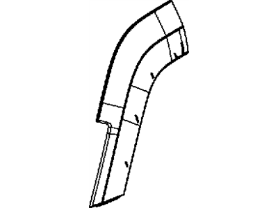 Jeep 1CK68SW1AB APPLIQUE Rear Door