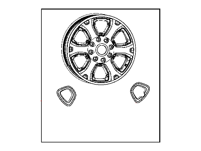 Ram 1VQ85DD5AA WHEEL Aluminum
