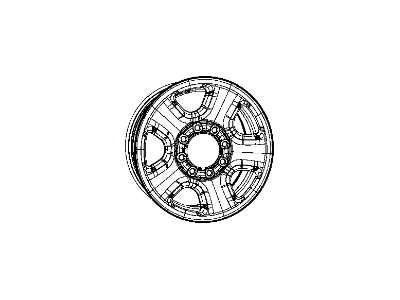 Ram 1VU98S4AAB WHEEL Steel