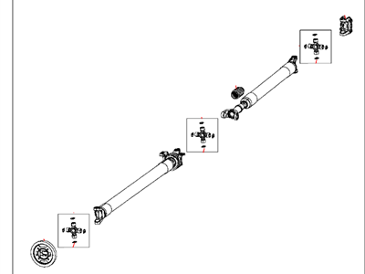 Mopar 5146478AB Shaft Drive Rear 2-Piece