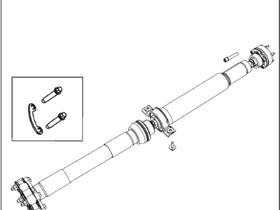 Mopar 52123633AA Shaft Drive Rear 2-Piece