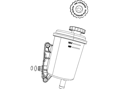 Mopar 68034335AA Reservoir Kit Power Steering Pump 68034335AA Mopar Reservoir Kit Power Steering Pump Illustration 1 of 1
