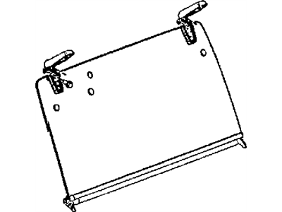 Mopar 68089014AA Backlite Includes Hinge, Brackets, Defroster Buttons