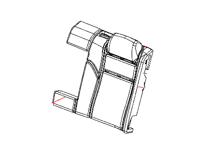 Dodge 1ME52EY1AA COVER Rear Seat Back 60 % Side