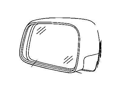 Jeep 68142477AC GLASS Mirror Replacement