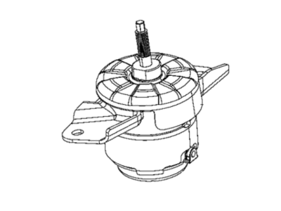 Jeep 68284620AD ISOLATOR Engine Mount Right Side