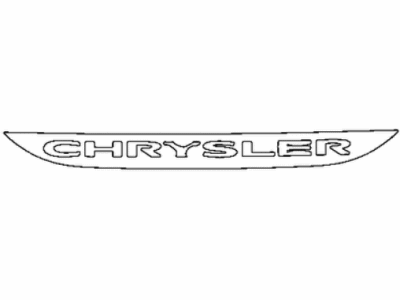 Mopar 68204971AA Emblem Winged Victory Wings With Chrysler Nameplate