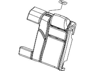 Mopar 5PK79LV5AA Cover Rear Seat Back Left 5PK79LV5AA Mopar Cover Rear Seat Back Left Illustration 1 of 1