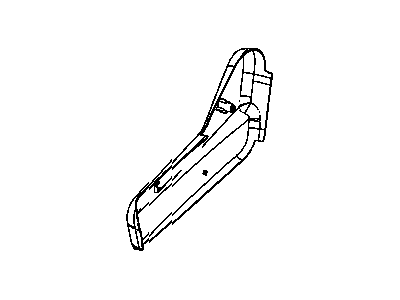 Mopar ZZ431J1AA Shield Seat Adjuster Inboard Driver ZZ431J1AA Mopar Shield Seat Adjuster Inboard Driver Illustration 1 of 1