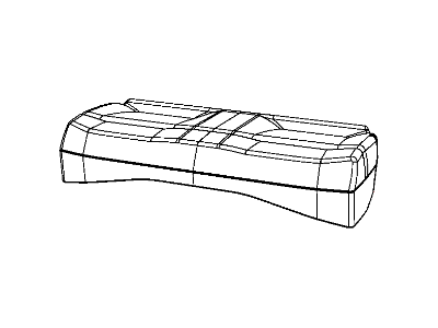 Dodge 1LY371DQAA COVER Rear Seat Cushion