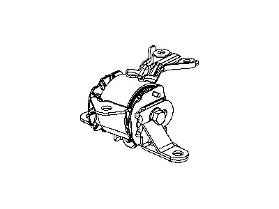 Jeep 68183993AD INSULATOR Engine Mount Includes Item 2 Bracket