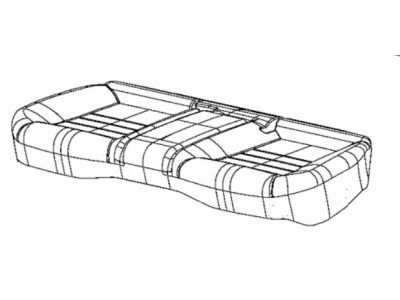 Chrysler 6XK94DX9AA COVER Rear Seat Cushion