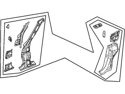 Mopar 5104882AA Panel Bodyside Aperture (Other Components Of This Part)