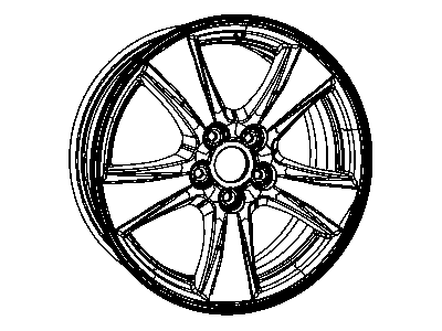 Dodge 1JX81GSAAB WHEEL Aluminum