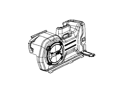 Mopar 6BM30TX7AD Panel Quarter Inner Lower Includes Tail Lamp Access Cover