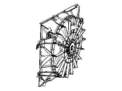 Mopar 55056851AE Fan Module Radiator Cooling