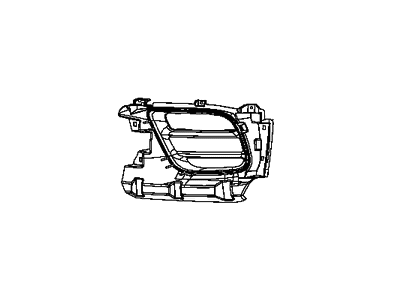 Jeep 6DX58TZZAB BEZEL Fog Lamp