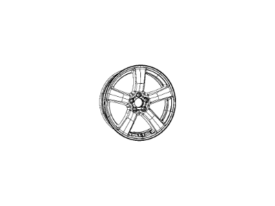 Mopar 5MT35DX8AA Wheel Aluminum Mopar 5MT35DX8AA Wheel Aluminum