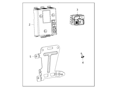 Ram 82214492AB WIRING KIT Trailer Tow Electronic Trailer Brake