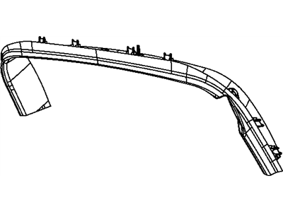 Mopar ZR42BD1AG Panel Liftgate Trim Upper