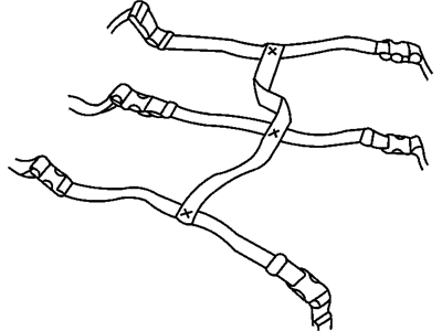 Dodge 5066332AA STRAP KIT Luggage Carrier