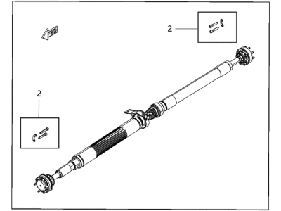 Dodge 68212029AD SHAFT Drive Rear