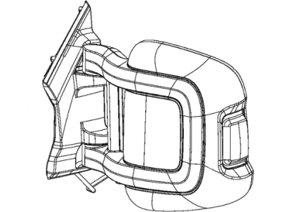 Ram 6AK53JXWAA MIRROR Outside Rearview Includes Mirror Glass