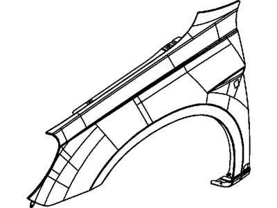Chrysler 5074403AB FENDER Front