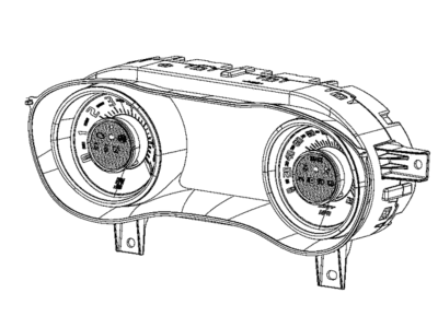 Dodge 68306136AC CLUSTER Instrument Panel