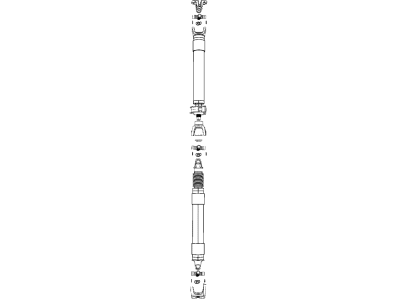 68322762AC Mopar Shaft Drive Rear 2-Piece Illustration 1 of 1